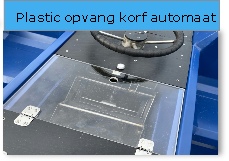 Plastic opvang korf automaat
